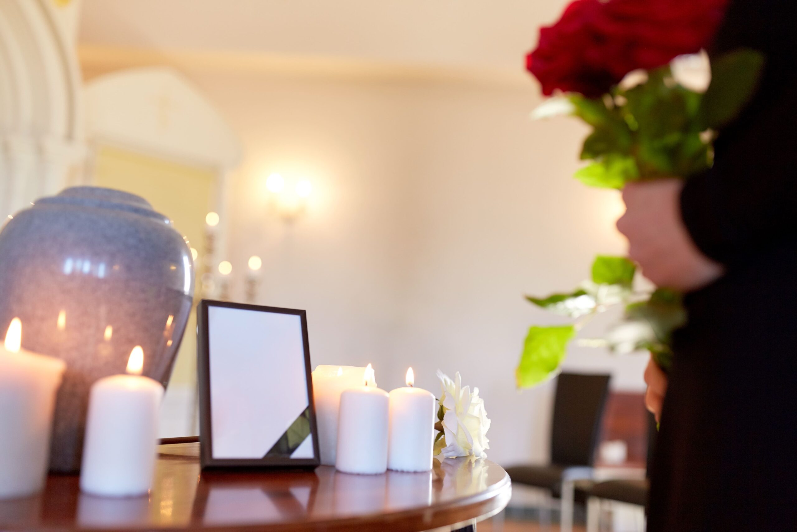 arranging memorials for a funeral