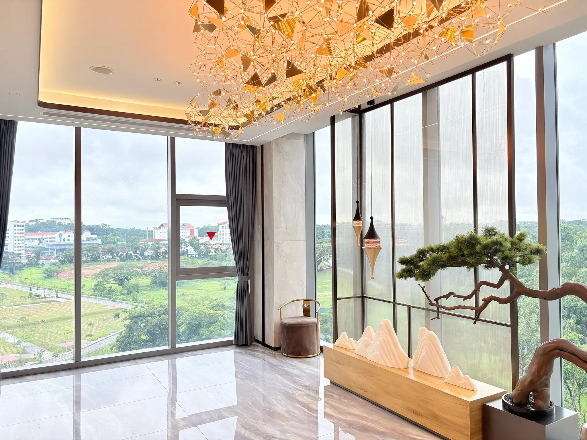 Nirvana Singapore - Block B Lounge - Window Bonsai Tree View Nirvana Singapore - Block B Lounge - Window Bonsai Tree View