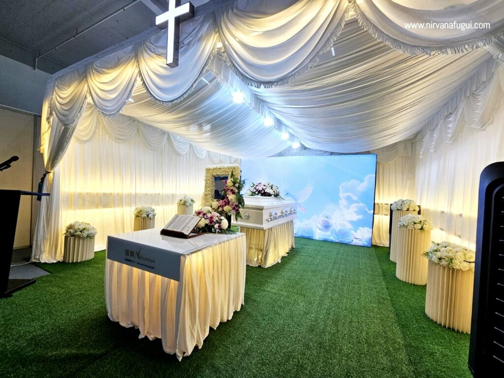 Nirvana Singapore - Christian Funeral Service - Sacred & Serene Wake Setting