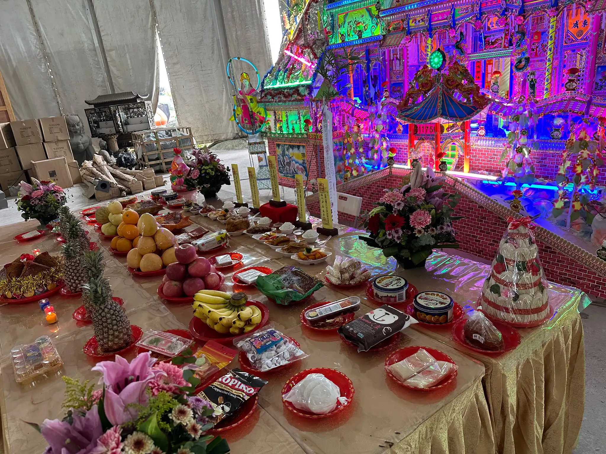 Nirvana Singapore - Kong Teck Buddhist Ritual Offering Table